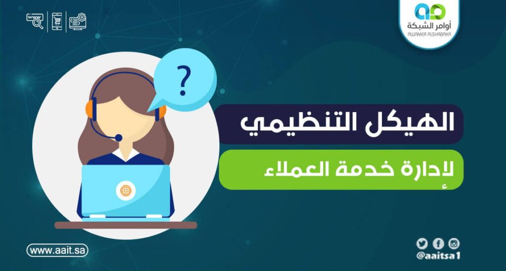 29 2 1 الهيكل التنظيمي لإدارة خدمة العملاء