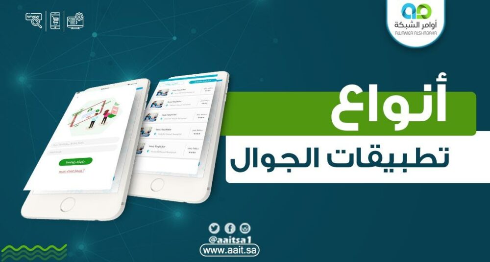 أنواع تطبيقات الجوال 1 أنواع تطبيقات الجوال