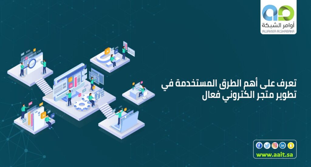 اهم الطرق المستخدمة 1 تطوير متجر إلكتروني ناجح