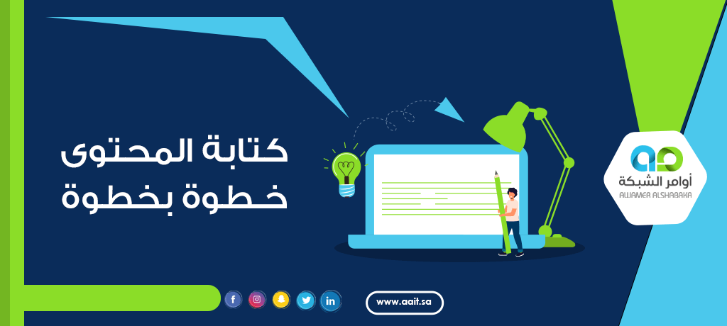 كتابة المحتوى خطوة بخطوة