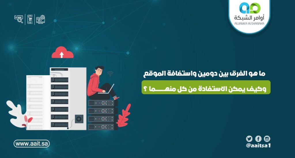 ما هو الفرق بين دومين واستضافة الموقع وكيف يمكن الاستفادة من كل منهما ؟ 1 ما هو الفرق بين دومين واستضافة الموقع وكيف يمكن الاستفادة من كل منهما ؟