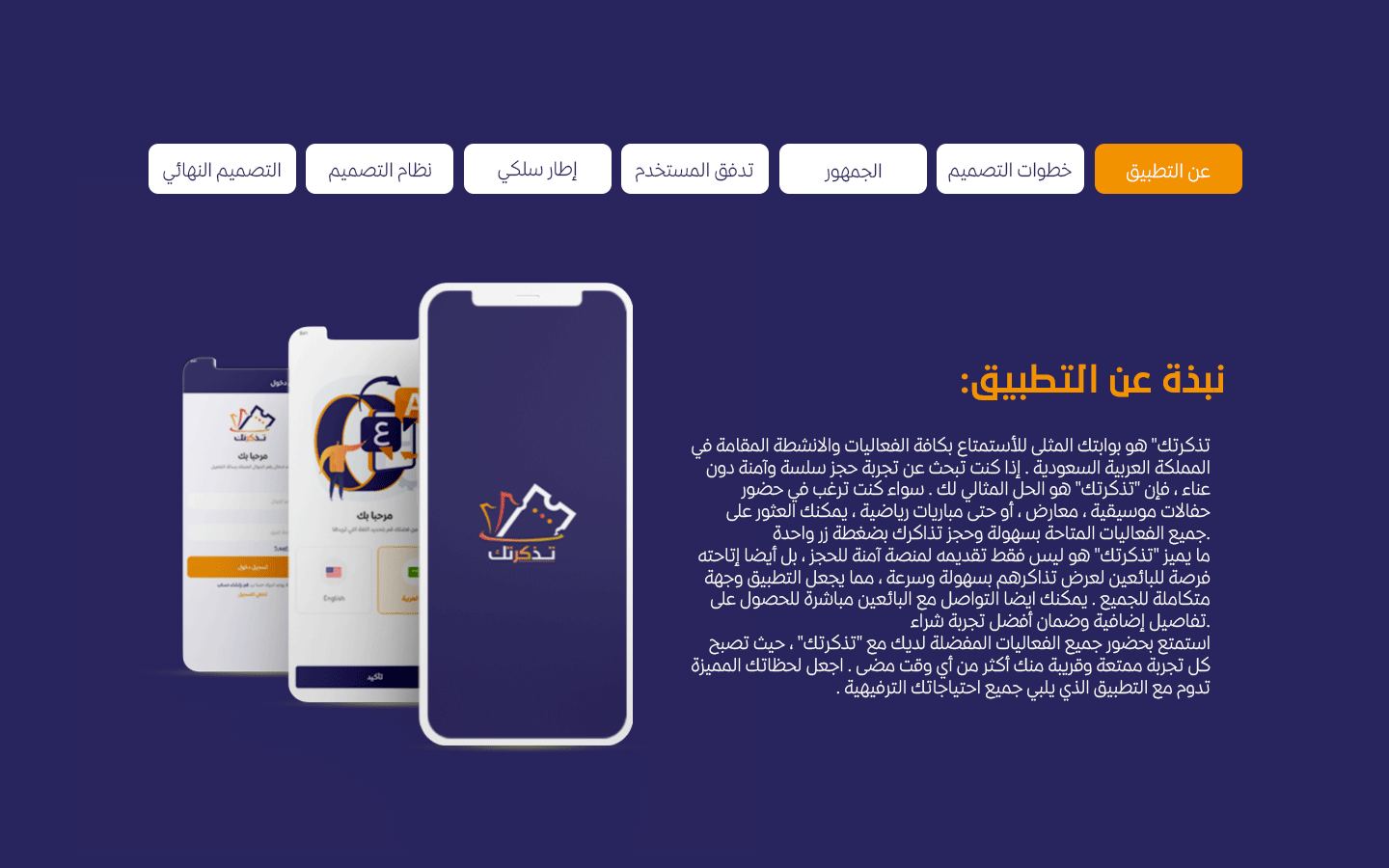 تذكرتكAbout App تذكرتك