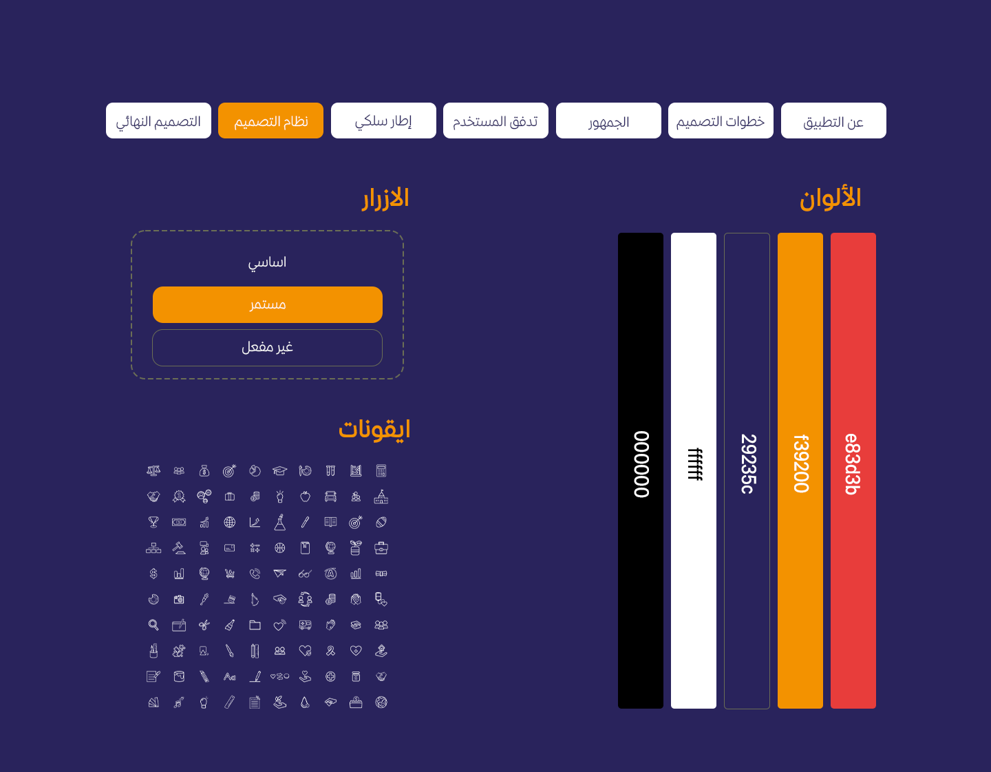 تذكرتكDesign System تذكرتك