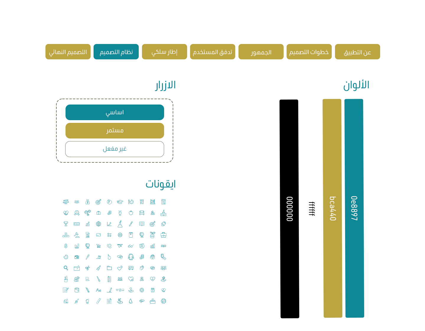 عنديDesign System تطبيق عندي